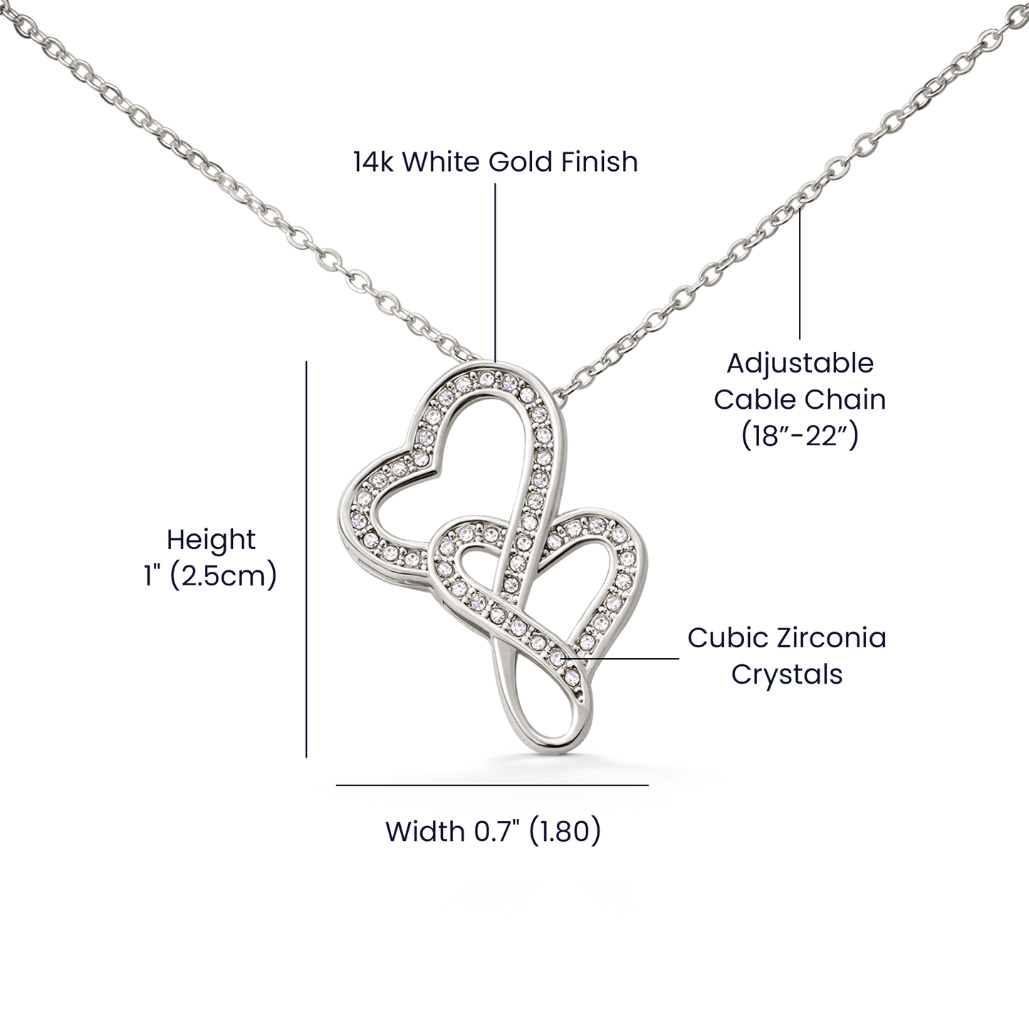 To My Daughter, Forever in My Heart - H2H  Necklace