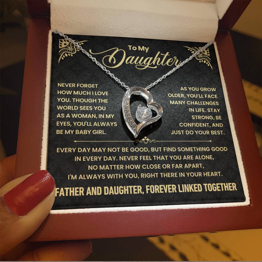 Father & Daughter, Forever Linked - Necklace