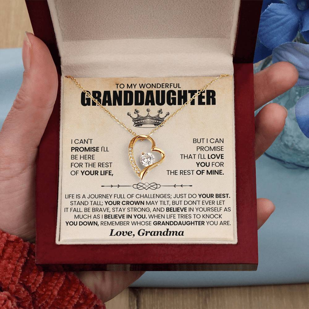 [From Grandma] To My Wonderful Granddaughter, Promise of Love Necklace