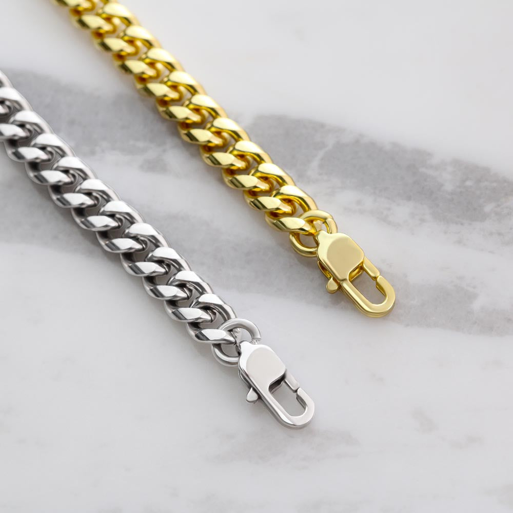 Mother and Son, forever linked together - Cuban Link Chain