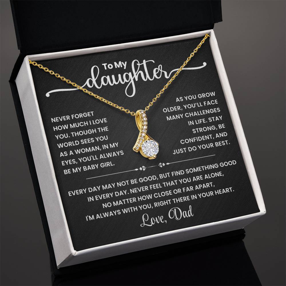 Mother & Daughter Forever Love Together - Alluring Beauty Necklace