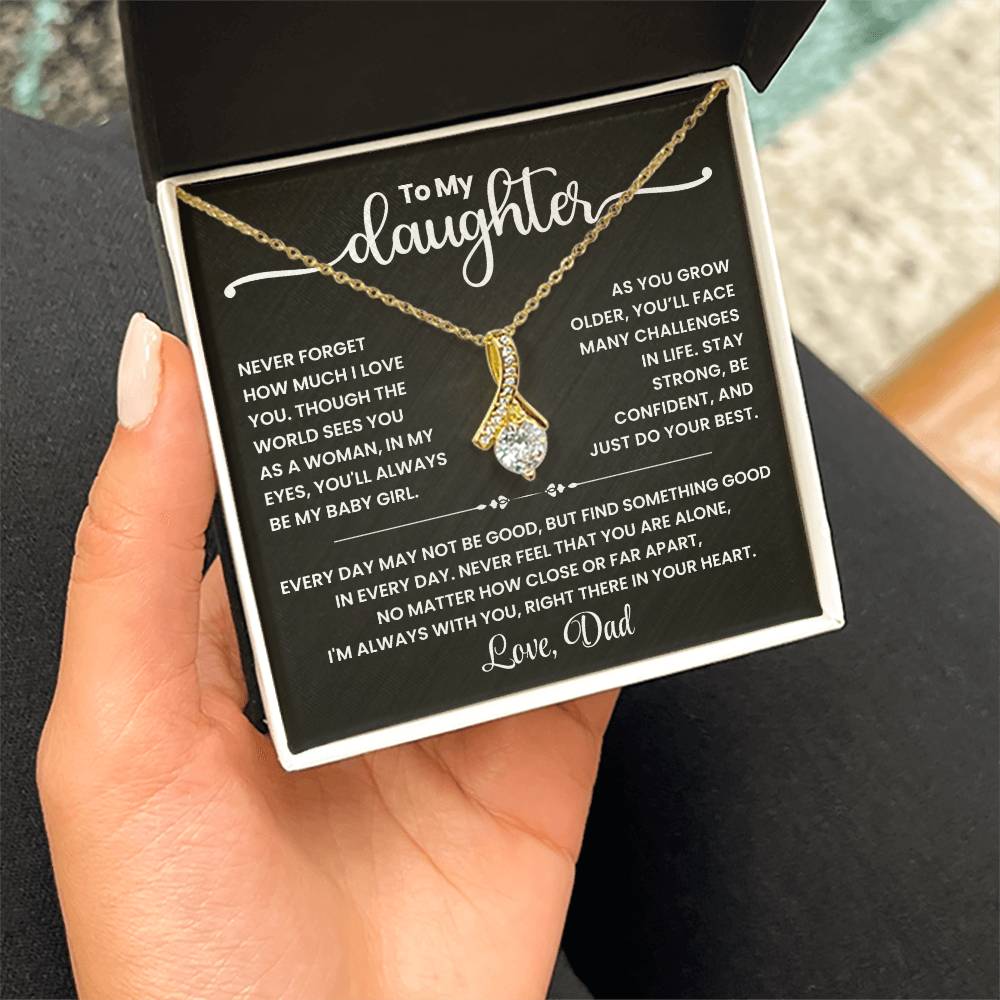 Mother & Daughter Forever Love Together - Alluring Beauty Necklace