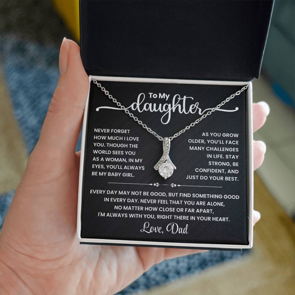 Mother & Daughter Forever Love Together - Alluring Beauty Necklace