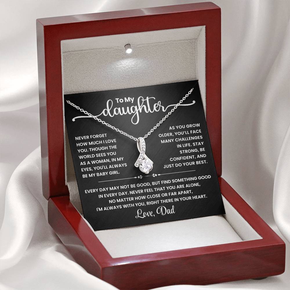 Mother & Daughter Forever Love Together - Alluring Beauty Necklace