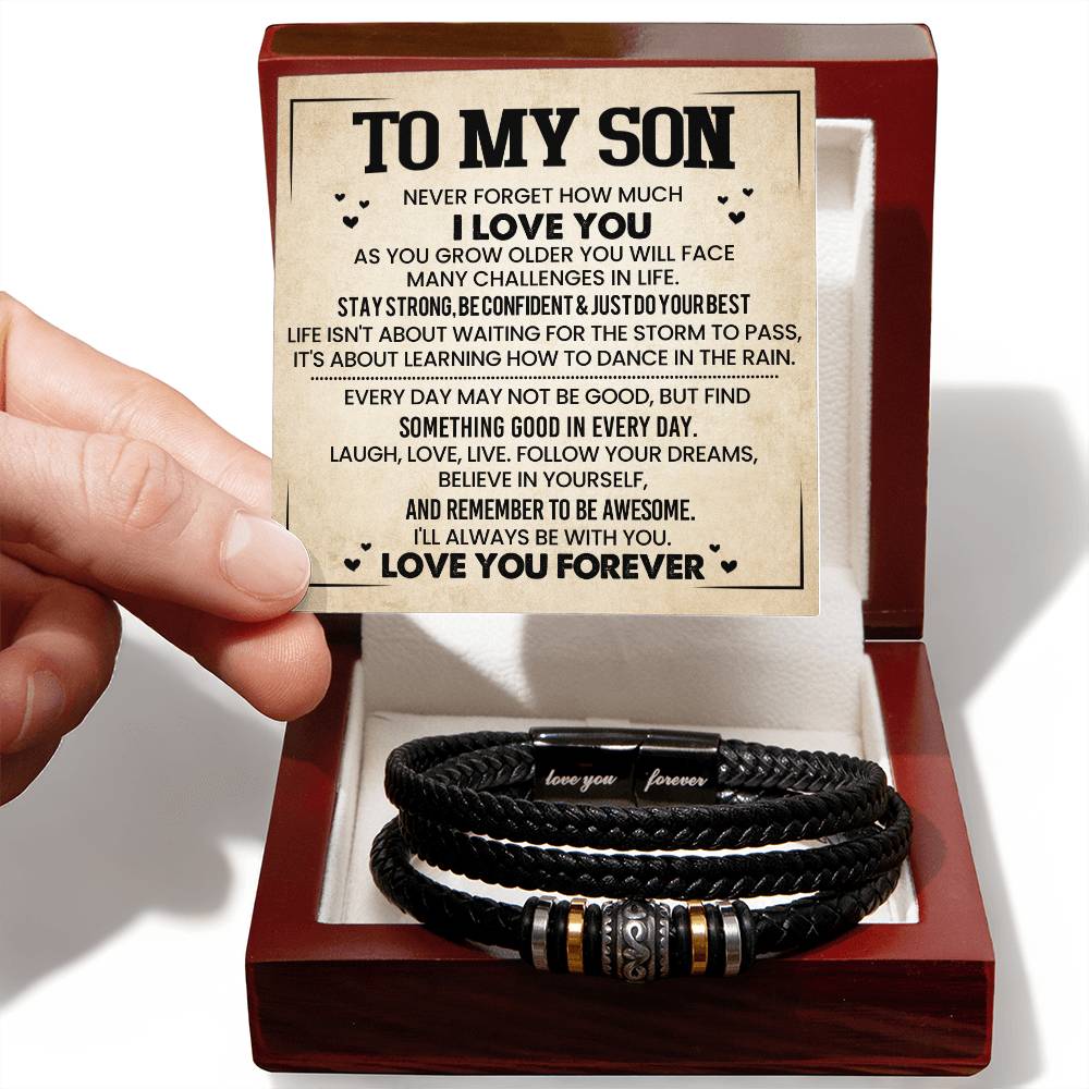 To My Son, Dance in Rain Bracelet