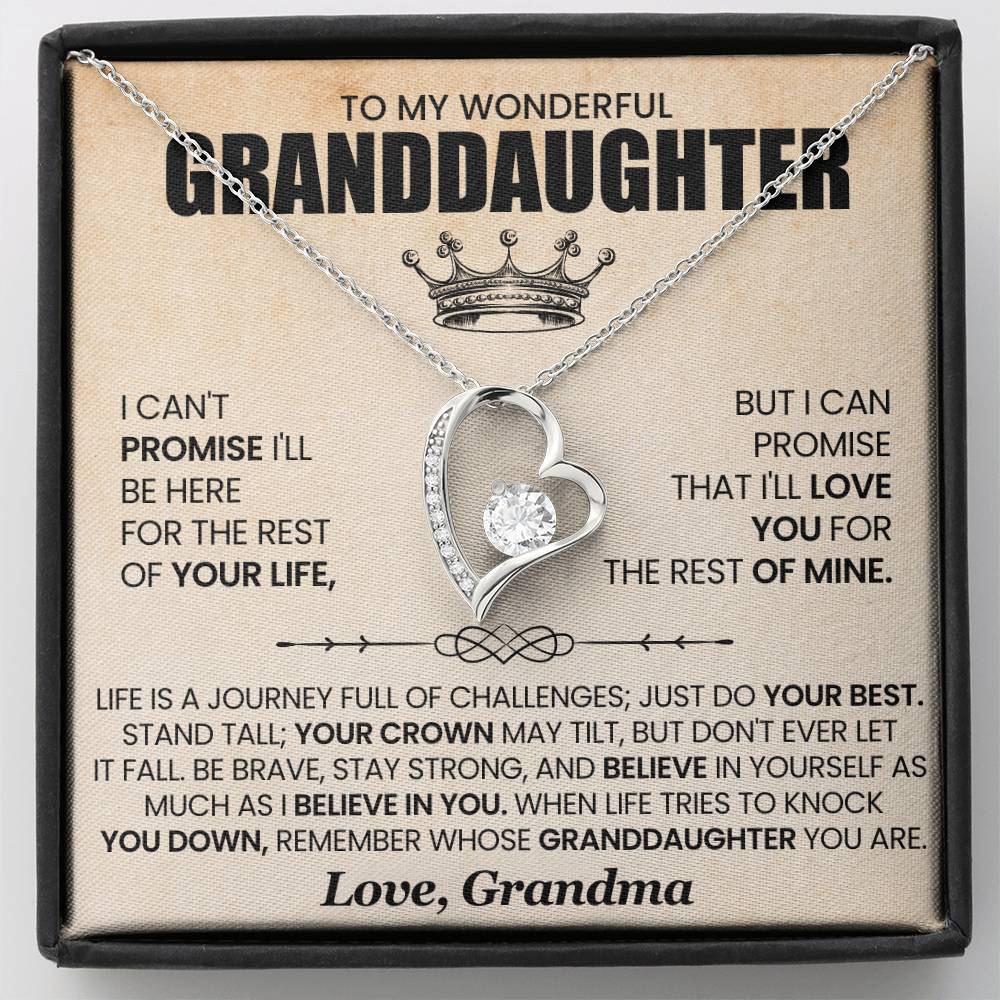 [From Grandma] To My Wonderful Granddaughter, Promise of Love Necklace