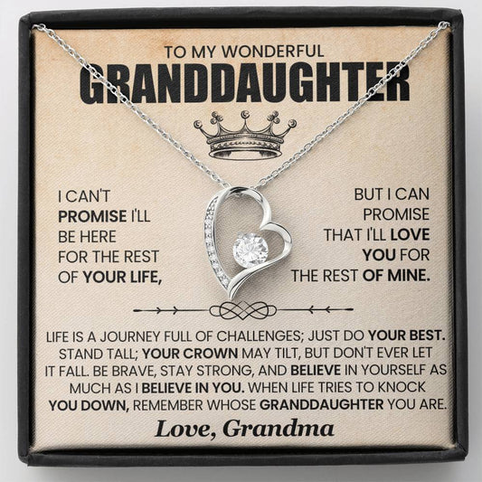 [From Grandma] To My Wonderful Granddaughter, Promise of Love Necklace