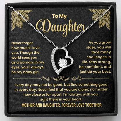 Mother & Daughter Forever Love Together - Love Necklace