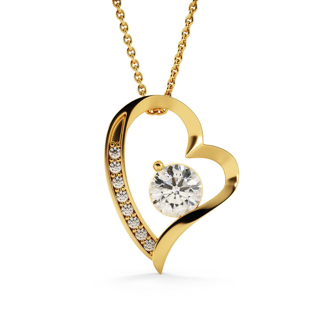 To My Granddaughter,  Dance in the rain - Forever Love Necklace