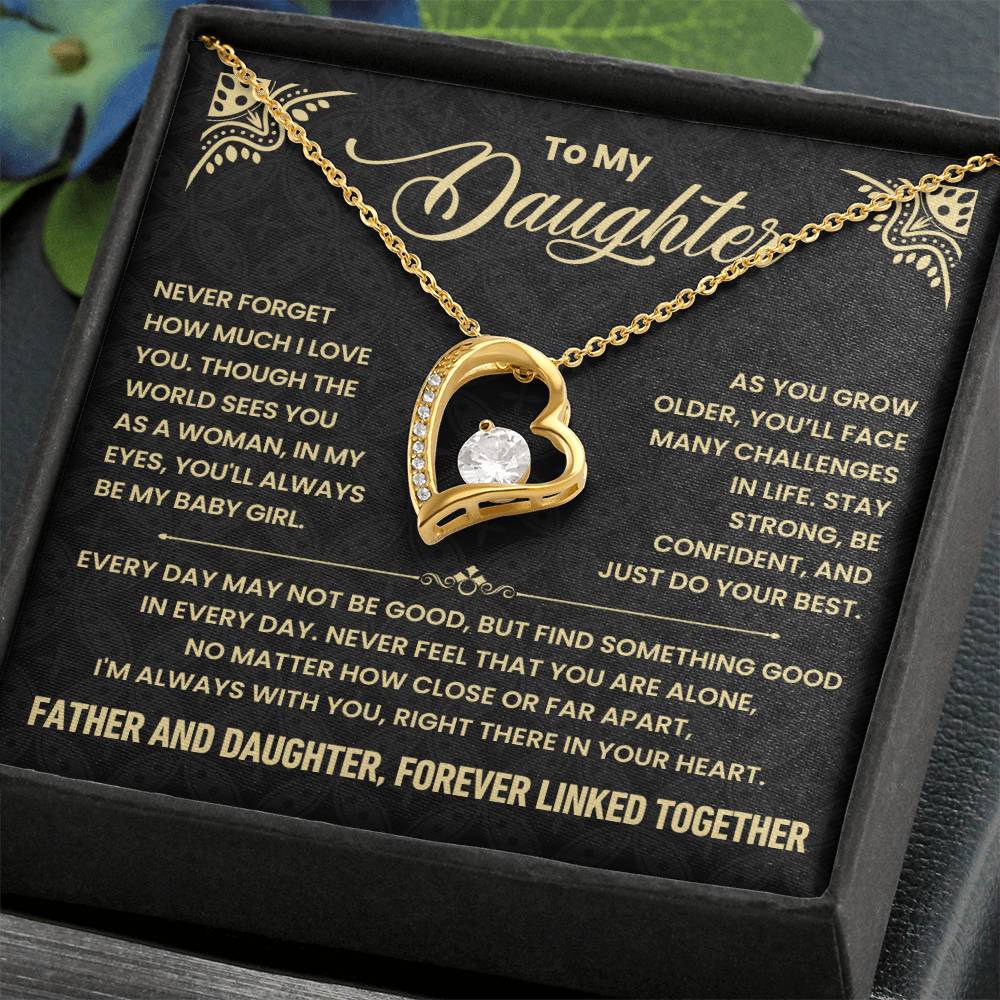 Father & Daughter, Forever Linked - Necklace