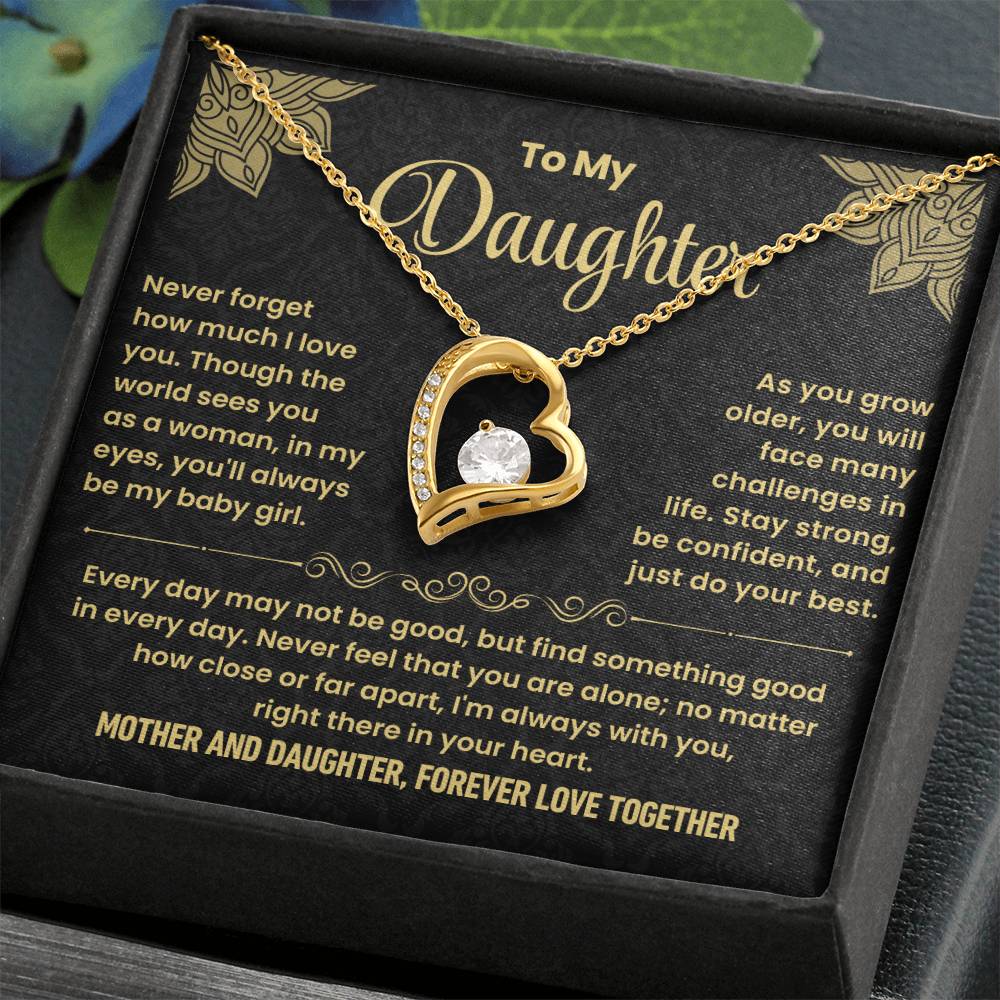 Mother & Daughter Forever Love Together - Love Necklace